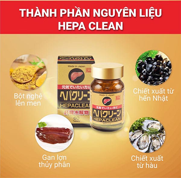 Viên uống bổ gan Hepa Clean Nhật Bản - tăng cường chức năng gan 5