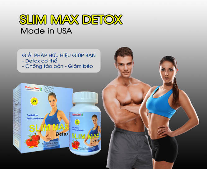Thuốc giảm cân SLIM MAX DETOX (USA) - VIÊN GIẢM CÂN, GIẢI ĐỘC NHANH 3